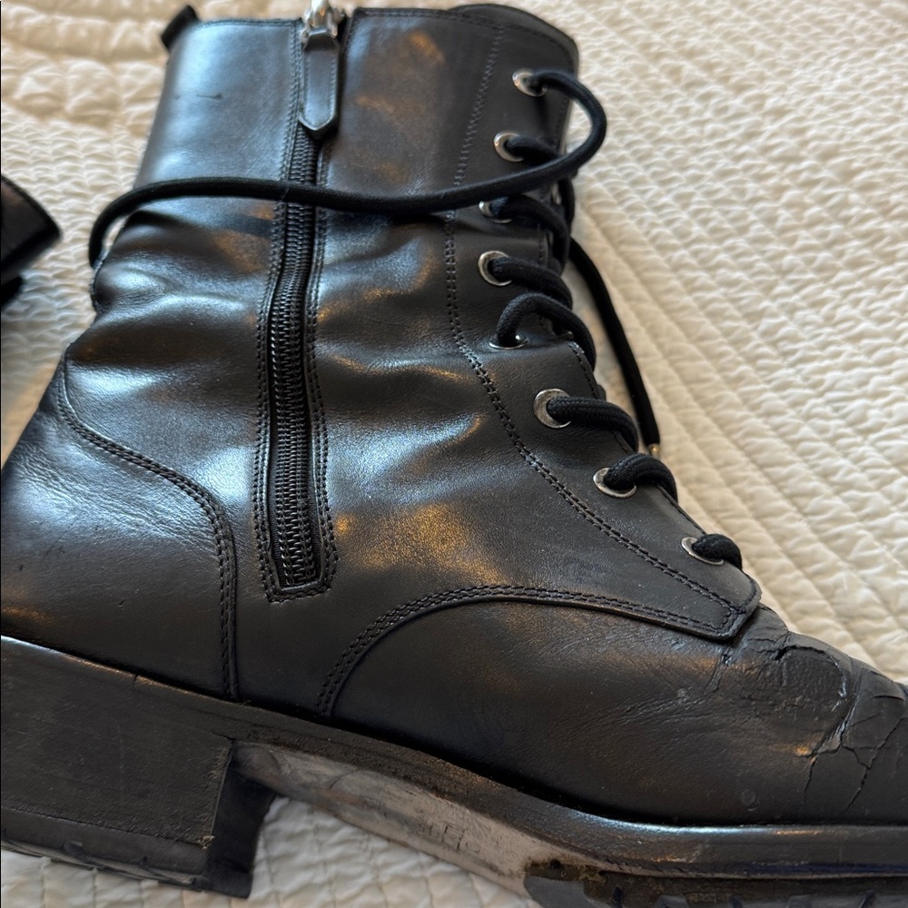 Vintage Valentino floral leather boots - Picture 3 of 5